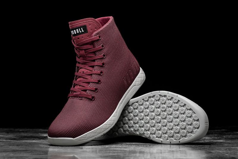 Men's Nobull High-Top Cabernet Arctic Trainers Dark / Red | SG Y2409X